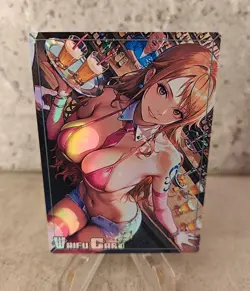 Nami Trading Card Waifu Goddess Story Anime Girl holo Karte Manga Full Art - Image 1