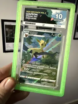 Leafeon 07 15/15 Special Art Chinese Pokemon Card Gem Pack Vol.2 ACE 10 GEM MINT - Image 2