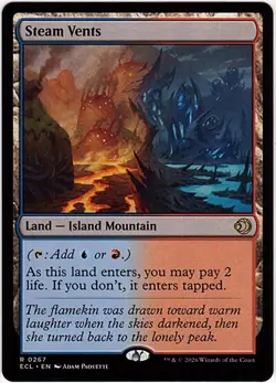 MTG Lorwyn Eclipsed Steam Vents (Rare) - Image 1