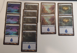 12x ISLAND basic lands (mixed art) - LP - Shadowmoor - SPARROW MAGIC - Image 1