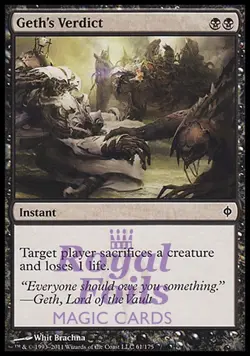 Geth's Verdict 2x FOIL NPH MTG New Phyrexia Common MINT black - Image 1