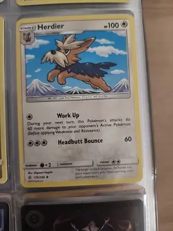 2) HERDIER COSMIC ECLIPSE SET POKEMON TCG 175/236 - Image 1