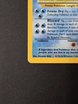 Articuno - 2/62 Pokemon Fossil Unlimited Holo Rare - WOTC Vintage - Image 3