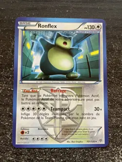 RONFLEX RARE - POKEMON 101/135 NOIR ET BLANC TEMPETE PLASMA PROCHE DU NEUF FR - Image 1