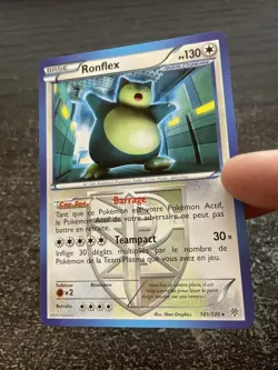 RONFLEX RARE - POKEMON 101/135 NOIR ET BLANC TEMPETE PLASMA PROCHE DU NEUF FR - Image 3