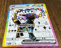 FLAWLESS Pokemon Umbreon EX #176 Black Star Promo Holo-Prismatic Evolutions - Image 2