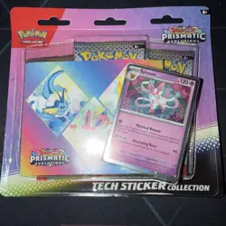Pokemon Prismatic Evolutions Tech Sticker Collection 3 Pack Slyveon - Image 1