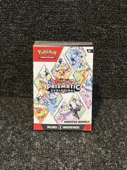 Pokemon TCG Prismatic Evolutions Booster Bundle NEW & SEALED (1 Box - 6 Packs) - Image 1