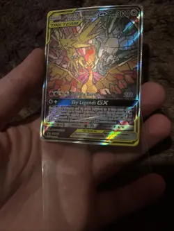 Pokemon TCG Moltres Zapdos Articuno GX SM210 Stained Glass Promos Holo - Image 3