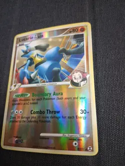 Pokemon Lucario GL 8/111 Holo Rising Rivals NM Fast Ship - Image 3