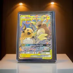 Pokemon TCG Raichu Alolan Raichu-GX 54/236 Unified Minds Holo NM - Image 1