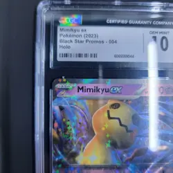 Pokemon 2023 Mimikyu Ex #004 Black Star Promo Holo CGC Gem Mint 10 - Image 3
