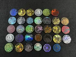 Lot Of 33 Official Pokemon TCG Coins - Image 1