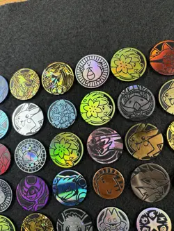 Lot Of 33 Official Pokemon TCG Coins - Image 3