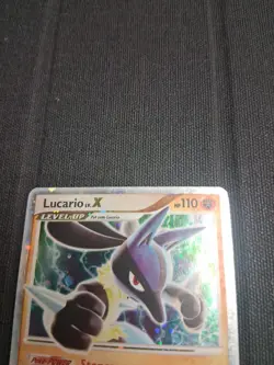 Pokemon Lucario LV. X DP12 Black Star Promo MP Fast Ship - Image 3
