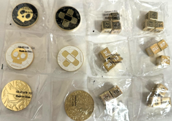 TCG Pokemon UPC Gold/Black-White Coins Gold/Black/White Damage Counter Dice #1 - Image 1