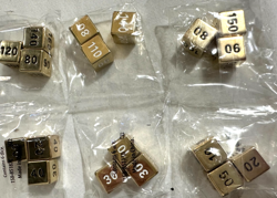 TCG Pokemon UPC Gold/Black-White Coins Gold/Black/White Damage Counter Dice #1 - Image 3