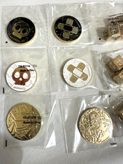 TCG Pokemon UPC Gold/Black-White Coins Gold/Black/White Damage Counter Dice #1 - Image 4