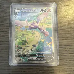 Pokemon TCG Aerodactyl v 180/196 Lost Origin Alt Art Holo Rare LP/NM Condition - Image 1