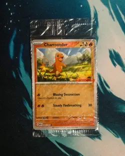 Pokemon TCG Charmander 004/165 Reverse Holo GameStop Stamp Promo SEALED NM - Image 1