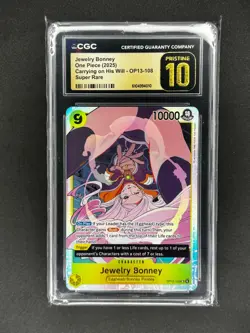 2025 One Piece Carrying On His Will SR Jewelry Bonney #OP13-108 CGC 10 PRISTINE - Image 1