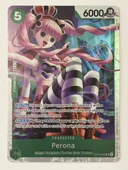 One Piece Perona OP14-033 Super Rare (SR) The Azure Sea's Seven - Image 1
