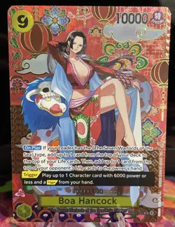 English Boa Hancock OP14-112 SP The Azure Sea's Seven One Piece CCG NM - Image 1