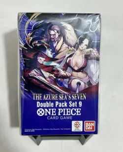 One Piece TCG: Double Pack Set 9 The Azure Sea's Seven - FACTORY SEALED! IN HAND - Image 1