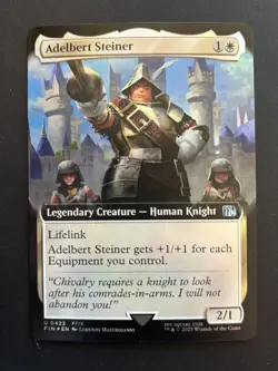 Adelbert Steiner (Extended Art) Foil Final Fantasy MTG Card NM - Image 1