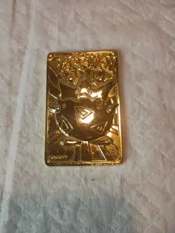 Pokemon Togepi Burger King 23k Gold Plated Trading Card 1999 Nintendo - Image 2