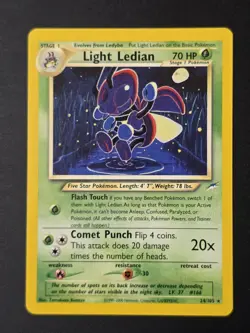 Light Ledian 24/105 Rare Neo Destiny Pokemon Card - LP - Image 1