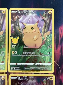Pokemon Pikachu TCG Celebrations Card 005/025 Card Lot Of 6 - Image 4