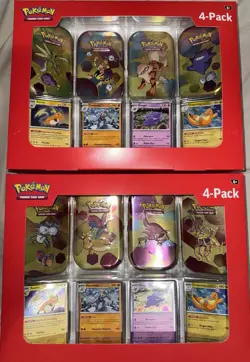 Pokemon 151 4 Mini Tins + 4Promo Cards Each SAMS CLUB 2 SETS *ALL 8 TINS* - Image 1