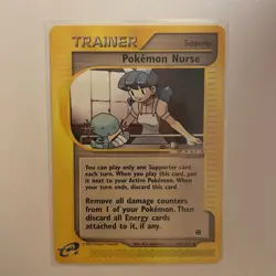 Pokemon Nurse 145/165 Regular Expedition Base Set e-Reader Pokemon Card NM - Image 1