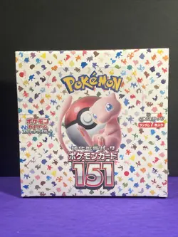 JAPANESE Pokemon Card 151 SEALED BOOSTER BOX With Shrink 20 Packs Pokemon TCG - Image 1