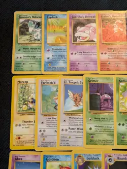 Vintage Pokemon Lot (40 Cards) WOTC Base Sets TCG MP Average Condition (Lot 21) - Image 3