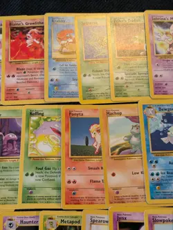 Vintage Pokemon Lot (40 Cards) WOTC Base Sets TCG MP Average Condition (Lot 21) - Image 4