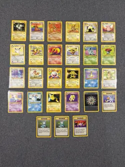Collection Of 350+ Vintage Pokemon Cards Base Fossil Jungle Rocket Challenge Neo - Image 3