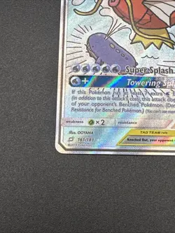 Pokemon SM Team Up Holo Card Magikarp Wailord GX Alternate Full Art 161/181 - Image 5