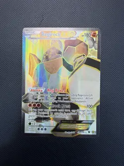 Regirock EX 43a/124 Full Art Pokemon Card LP+ (Fates Collide) - Image 1