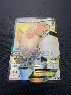 Regirock EX 43a/124 Full Art Pokemon Card LP+ (Fates Collide) - Image 2