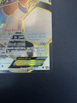 Regirock EX 43a/124 Full Art Pokemon Card LP+ (Fates Collide) - Image 3