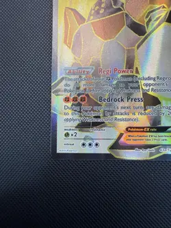 Regirock EX 43a/124 Full Art Pokemon Card LP+ (Fates Collide) - Image 4