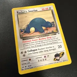 Pokemon TCG Rockets Snorlax 33/132 Gym Heroes Unlimited Card - Image 2