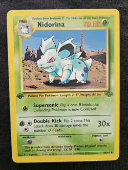NM/LP 1st Edition Nidorina 40/64 - Jungle Set - WOTC - Pokemon Card - 1999 - Image 1
