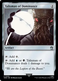 MTG - Talisman of Dominance - Doctor Who - Magic the Gathering - Image 1