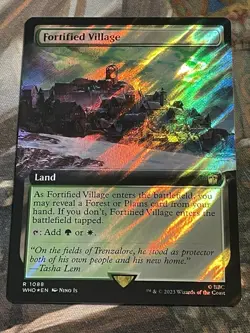 MTG - 1x Fortified Village - Extended Surge Foil doctor Who m - Image 1