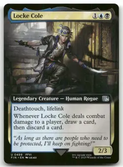Locke Cole (Extended Art) #499 MTG Final Fantasy FIN NM X1 - Image 1