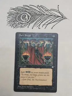 Dark Ritual Ice Age Regular Non Foil Mtg Magic The Gathering MP - Image 1