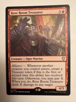 Rose Room Treasurer 0201 Non Foil Rare Bloomburrow Commander MTG NM - Image 1